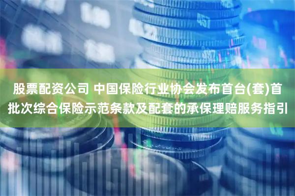 股票配资公司 中国保险行业协会发布首台(套)首批次综合保险示范条款及配套的承保理赔服务指引